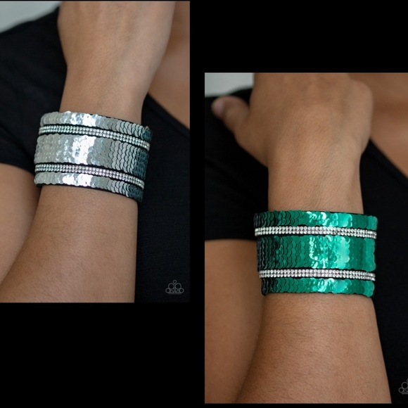 Mermaid Service Reversible Sequins Bracelet - Picture 2 of 4